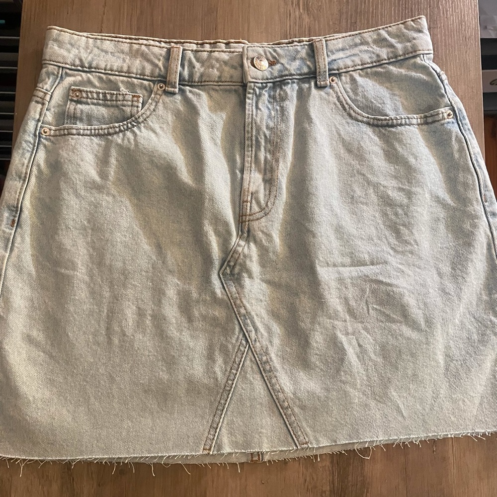 Light Wash Denim Skirt